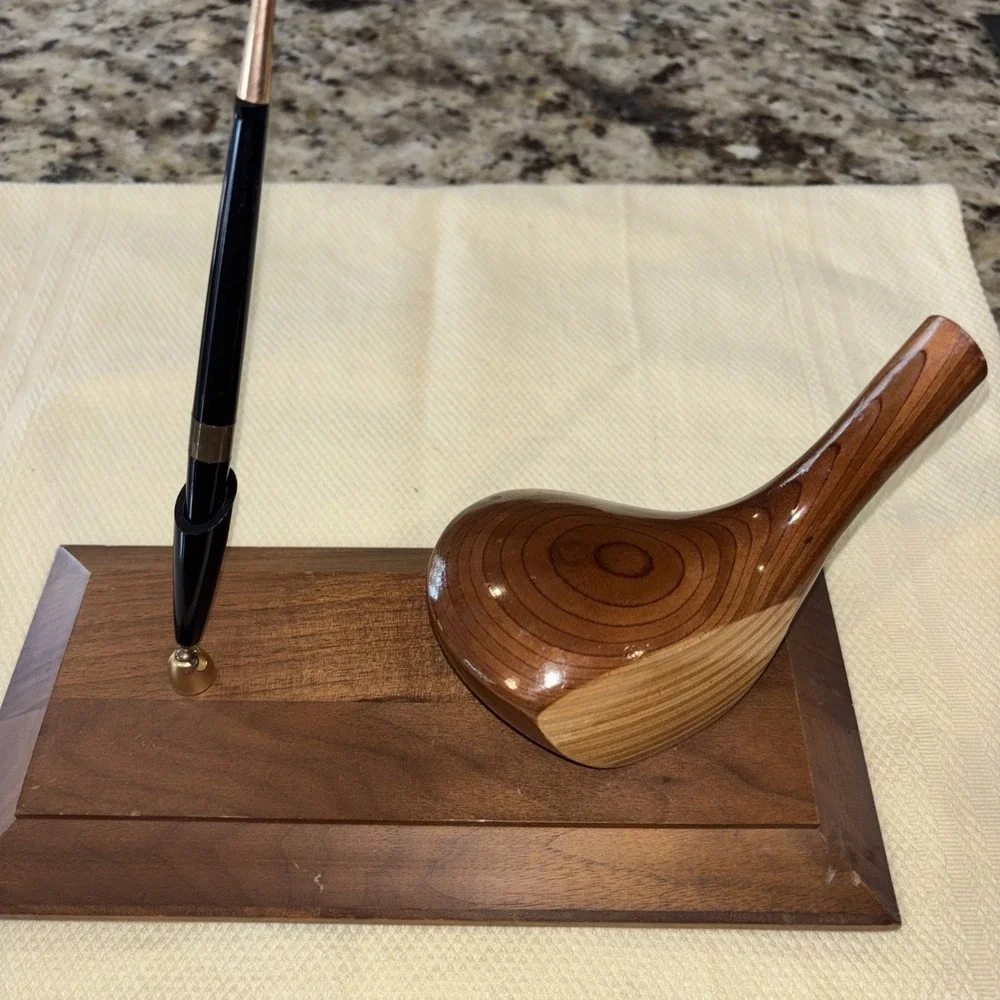 Vintage 1977 Mattson Design Pen Holder And Golf‎ Club B97 3604